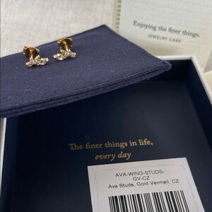 Vermeil Ava Wing Stud Earrings